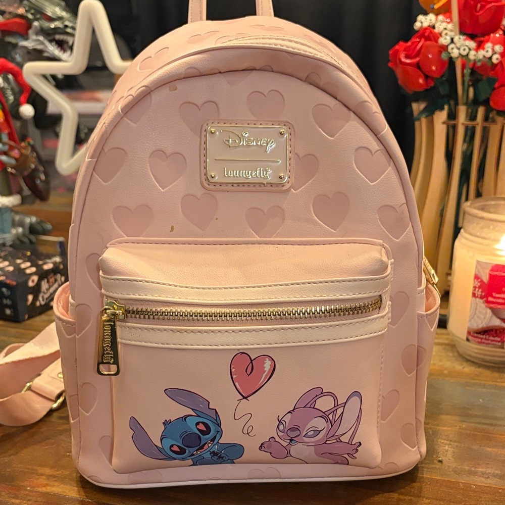 Loungefly Disney Pink Heart Backpack